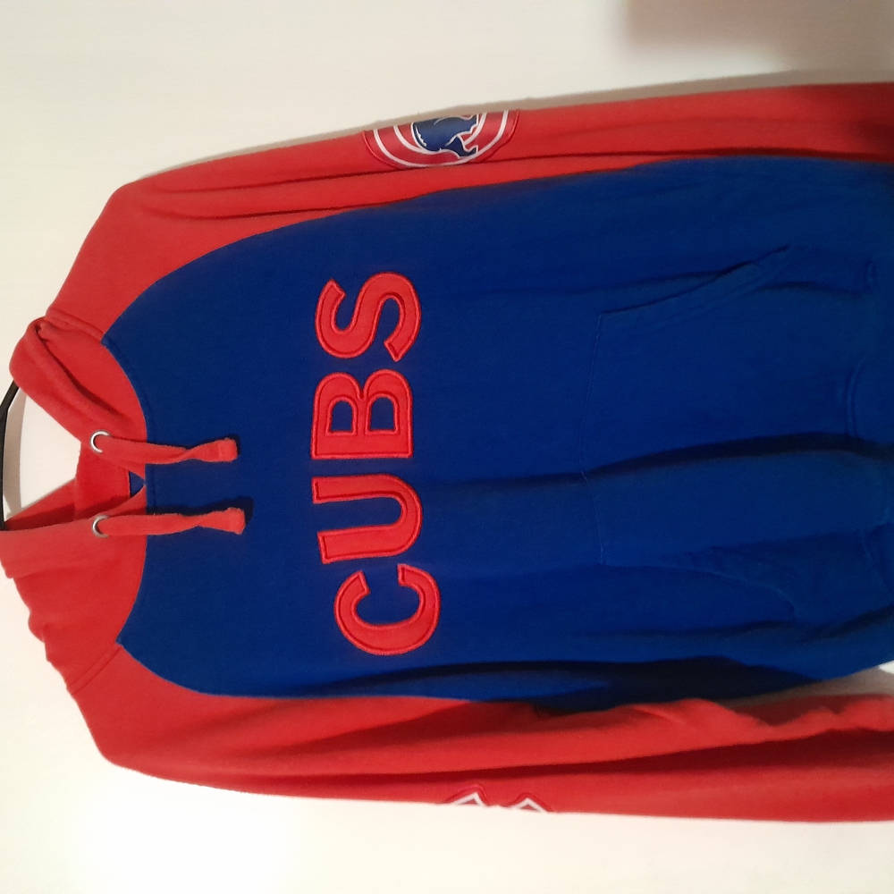 Cubs Red and Blue Hoodie